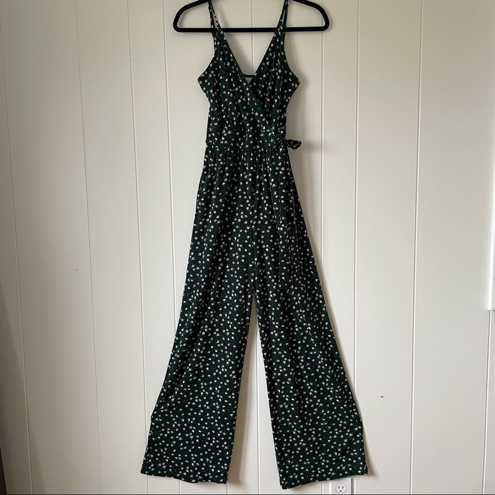Stitch Fix Find! Dark green Kaileigh Rochelle Knit Jumpsuit XS
